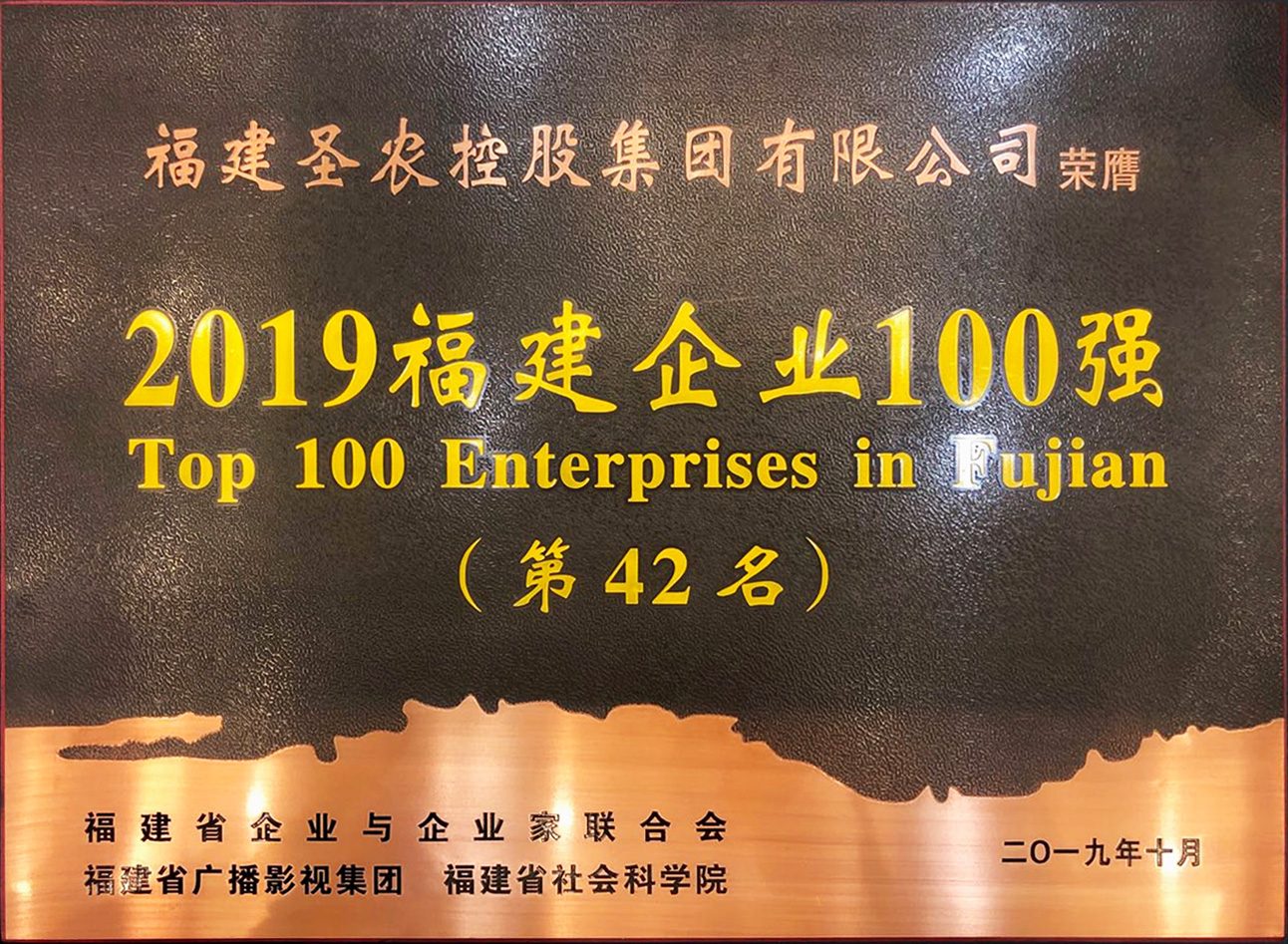 2019（BETWAY必威集团）福建企业100强